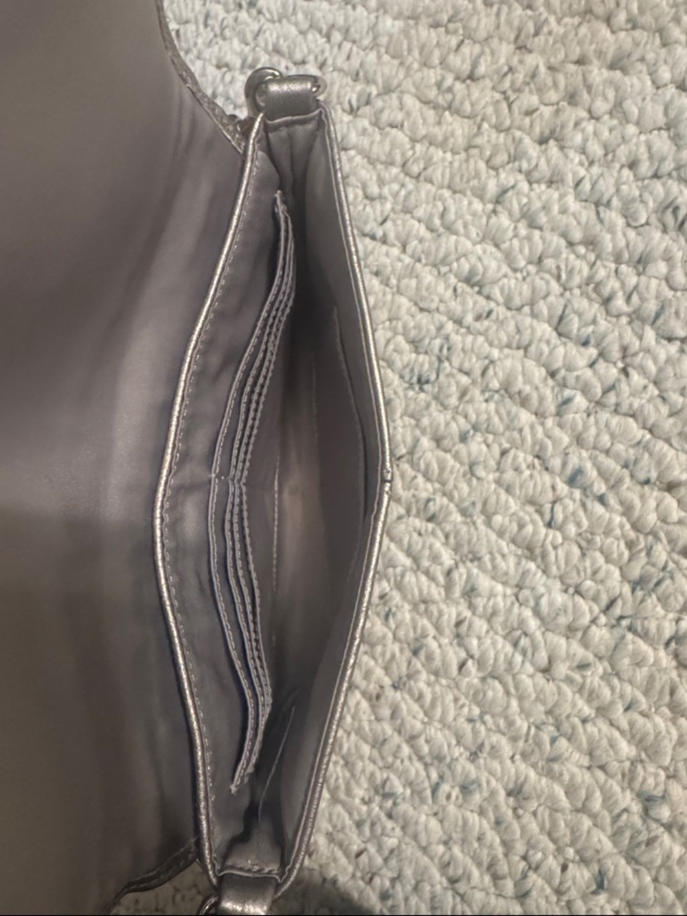 Coach Metallic Leather Wristlet Clutch - Picture 4 of 6